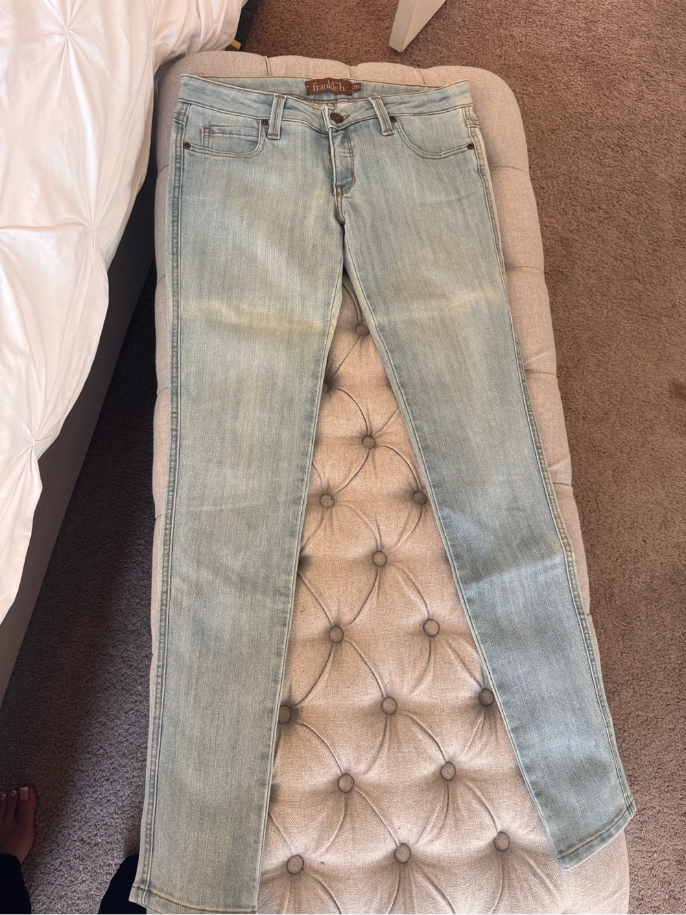 Frankie B. Light Blue Stretch Skinny Jeans